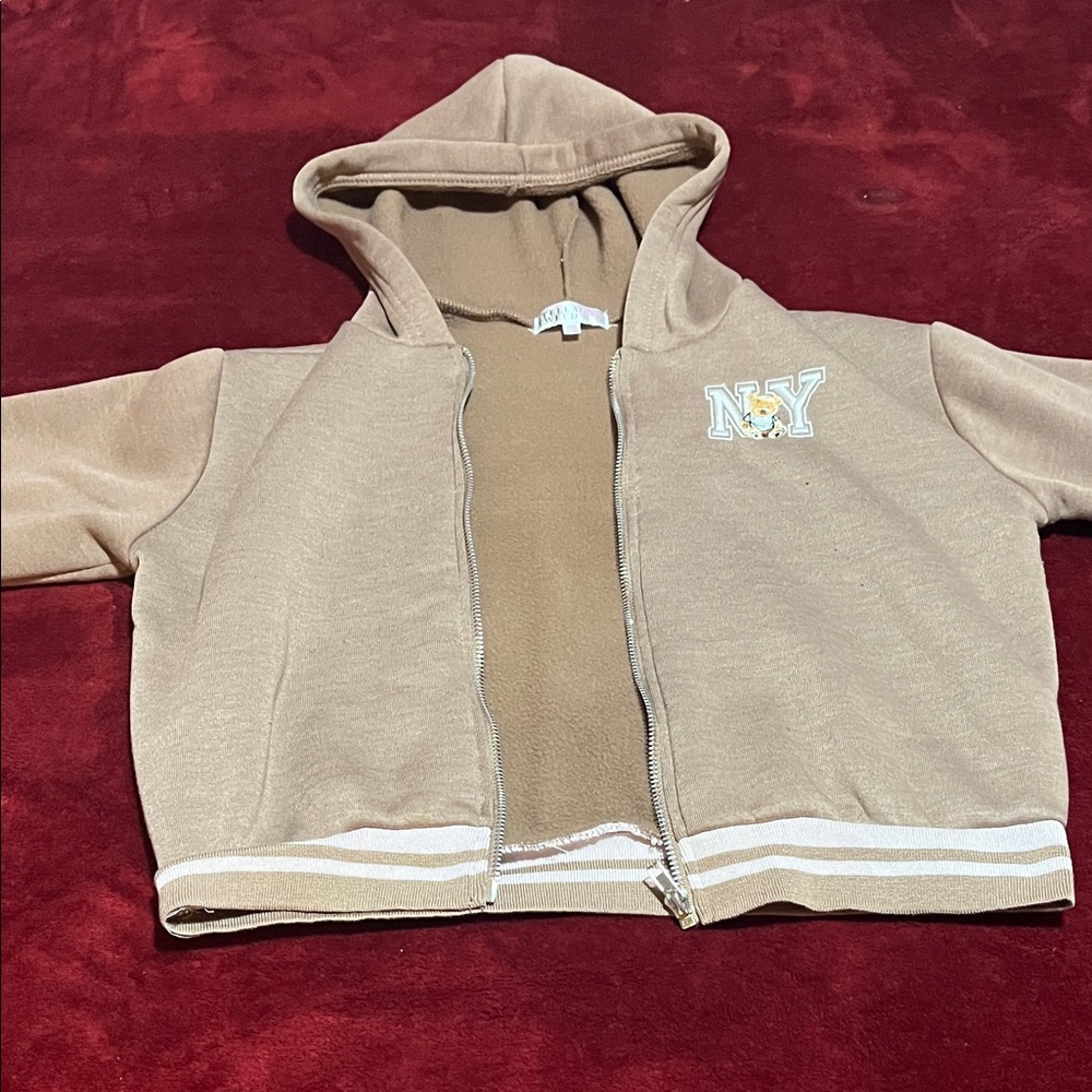 NY stella tweed girl hoodie